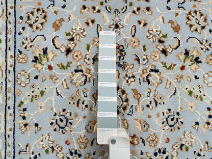 Blue 2'6" x 13'9" Fine Oriental Hand knotted Wool Rug - Sku: O064736