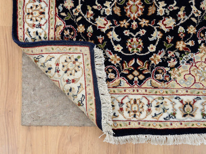 Blue 2'7" x 16'4" Fine Oriental Hand knotted Wool Rug - Sku: O064738