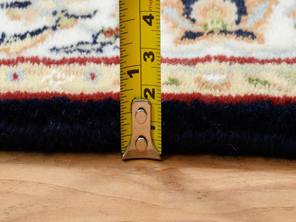 Blue 2'7" x 16'4" Fine Oriental Hand knotted Wool Rug - Sku: O064738