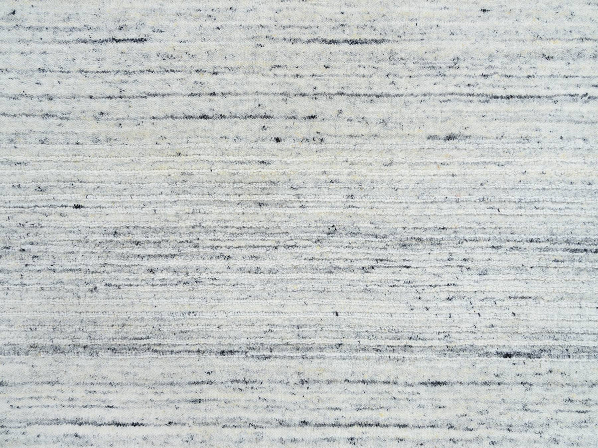 Modern / Contemporary hand-knotted wool rug in Ivory, 8' x 8' — SKU O064771 (view 8)