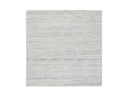 Modern / Contemporary hand-knotted wool rug in Ivory, 6' x 6' — SKU O064774