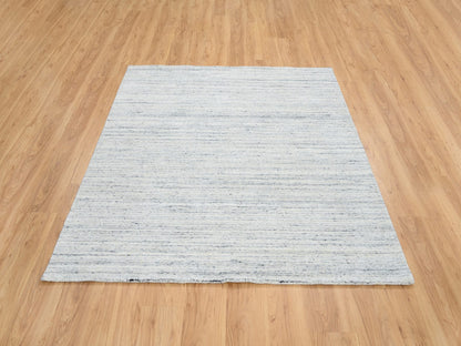 Modern / Contemporary hand-knotted wool rug in Ivory, 6' x 6' — SKU O064774 (view 2)