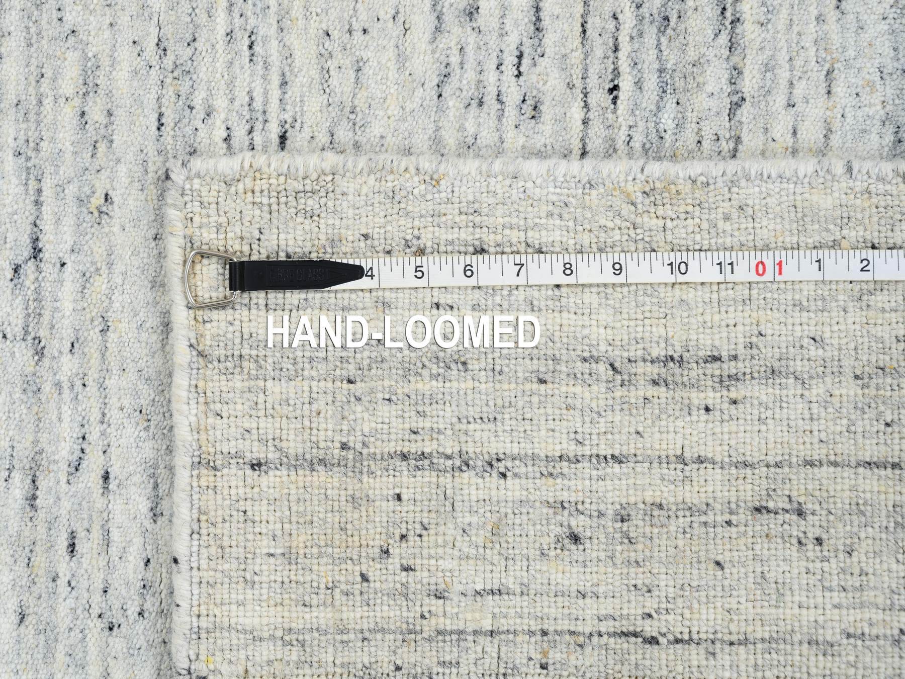 Modern / Contemporary hand-knotted wool rug in Ivory, 6' x 6' — SKU O064774 (view 8)