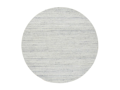 Modern / Contemporary hand-knotted wool rug in Ivory, 6' x 6' — SKU O064777