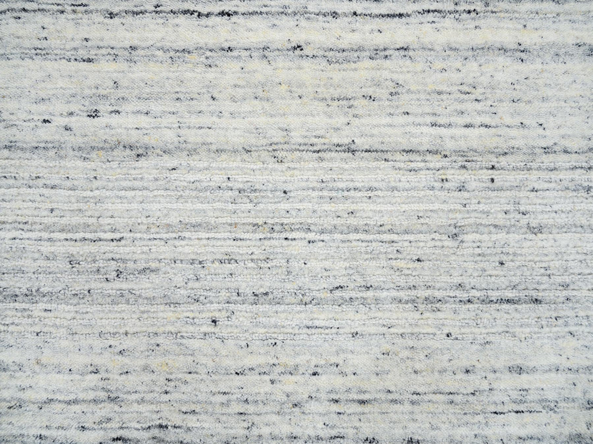 Modern / Contemporary hand-knotted wool rug in Ivory, 6' x 6' — SKU O064777 (view 5)