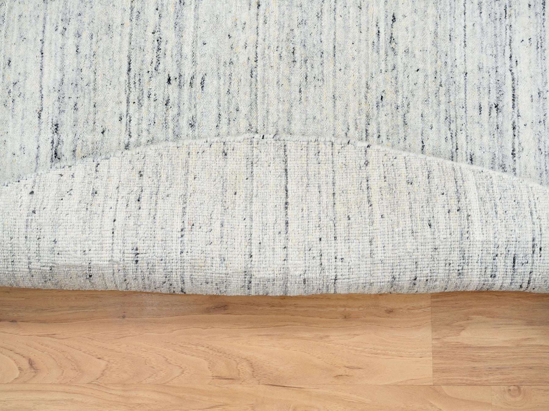 Modern / Contemporary hand-knotted wool rug in Ivory, 6' x 6' — SKU O064778 (view 3)