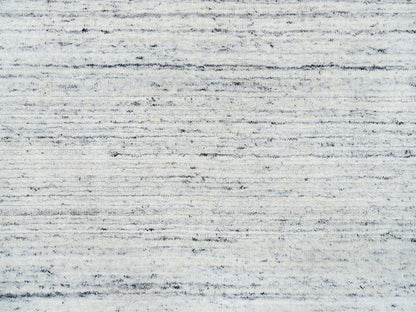 Ivory 5'0" x 7'0" Modern and Contemporary Handloom Wool Rug - Sku: O064779
