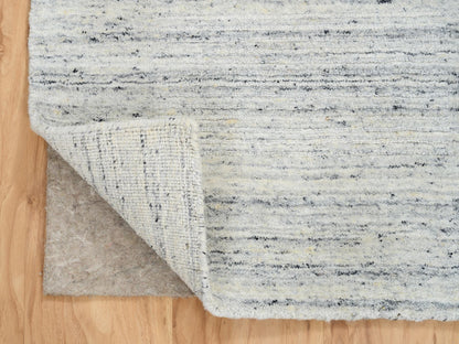 Ivory 2'6" x 6'0" Modern and Contemporary Handloom Wool Rug - Sku: O064786