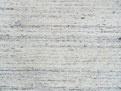 Ivory 2'6" x 6'0" Modern and Contemporary Handloom Wool Rug - Sku: O064786
