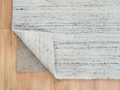 Modern / Contemporary hand-knotted wool rug in Ivory, 8' x 8' — SKU O064788 (view 4)