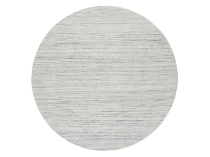 Modern / Contemporary hand-knotted wool rug in Ivory, 8' x 8' — SKU O064794