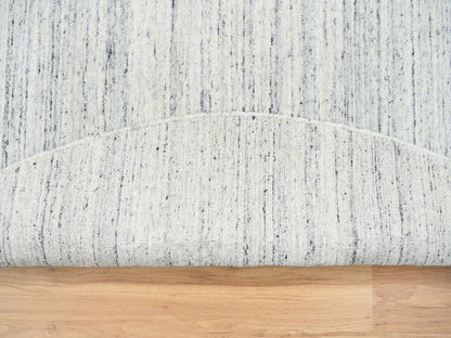 Modern / Contemporary hand-knotted wool rug in Ivory, 8' x 8' — SKU O064794 (view 5)