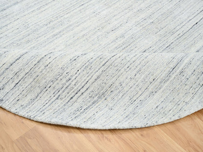 Modern / Contemporary hand-knotted wool rug in Ivory, 8' x 8' — SKU O064794 (view 7)