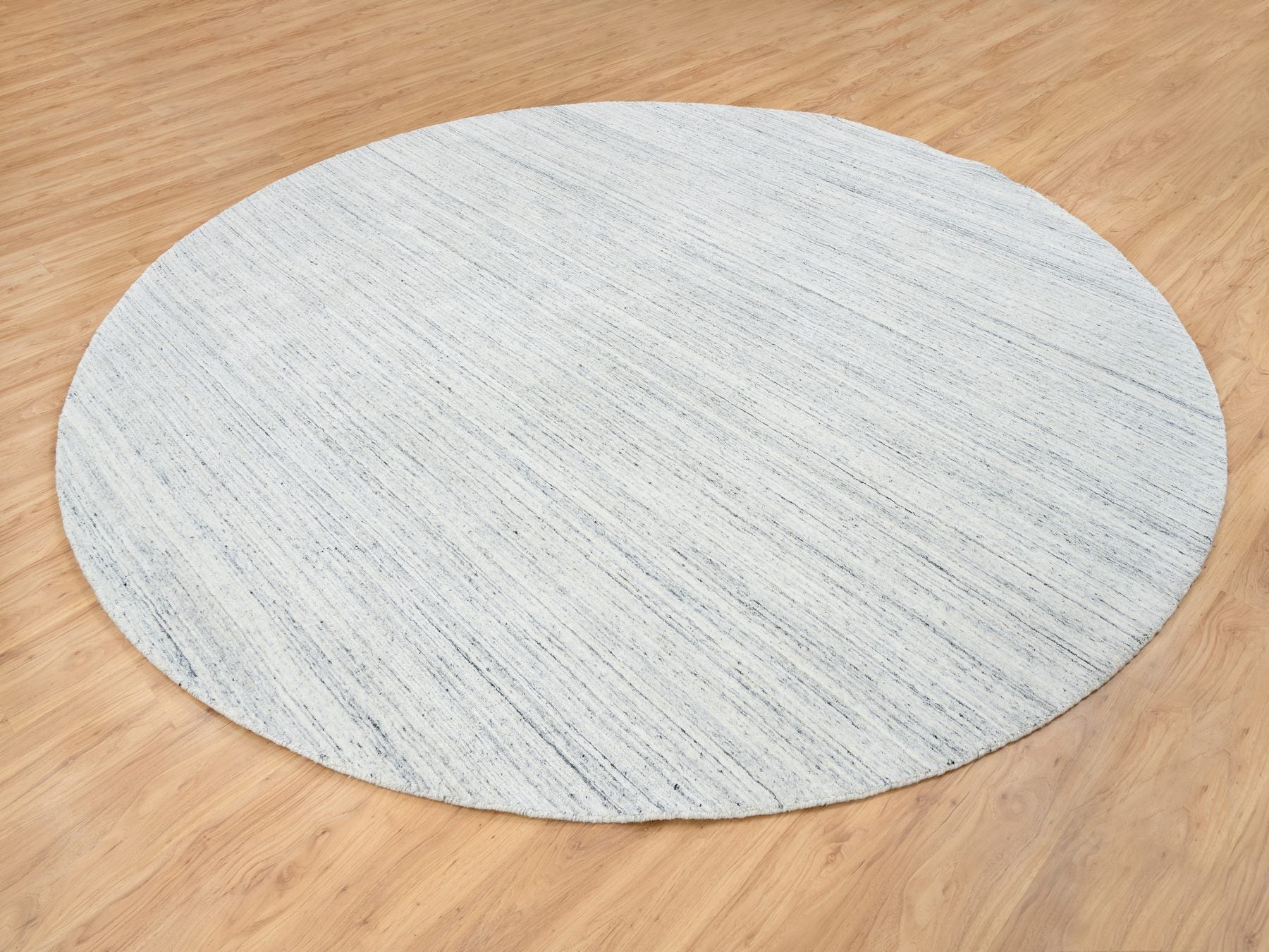Modern / Contemporary hand-knotted wool rug in Ivory, 10' x 10' — SKU O064795 (view 3)