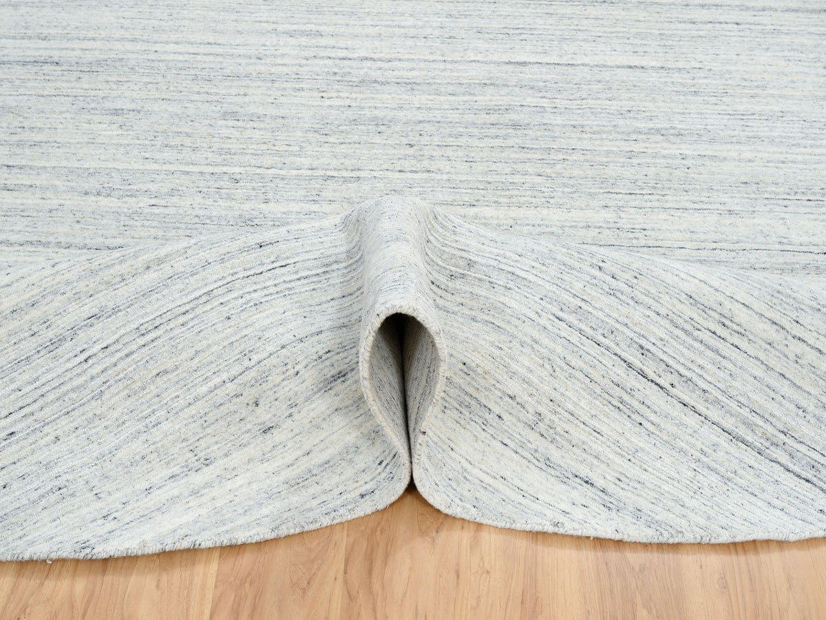 Modern / Contemporary hand-knotted wool rug in Ivory, 10' x 10' — SKU O064795 (view 5)