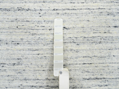 Modern / Contemporary hand-knotted wool rug in Ivory, 10' x 10' — SKU O064795 (view 7)