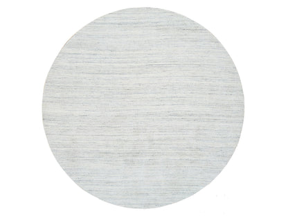 Ivory 11'10" x 11'10" Modern and Contemporary Handloom Wool Rug - Sku: O064796