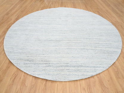 Ivory 11'10" x 11'10" Modern and Contemporary Handloom Wool Rug - Sku: O064796