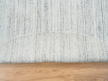 Modern / Contemporary hand-knotted wool rug in Ivory, 11'10" x 11'10" — SKU O064796 (view 4)
