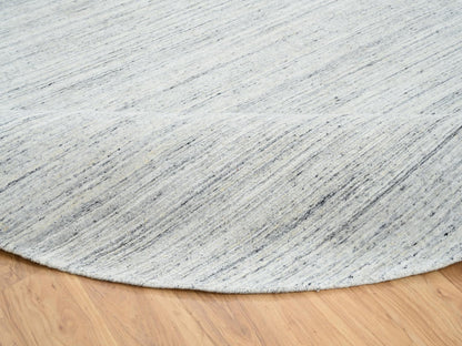 Modern / Contemporary hand-knotted wool rug in Ivory, 11'10" x 11'10" — SKU O064796 (view 6)