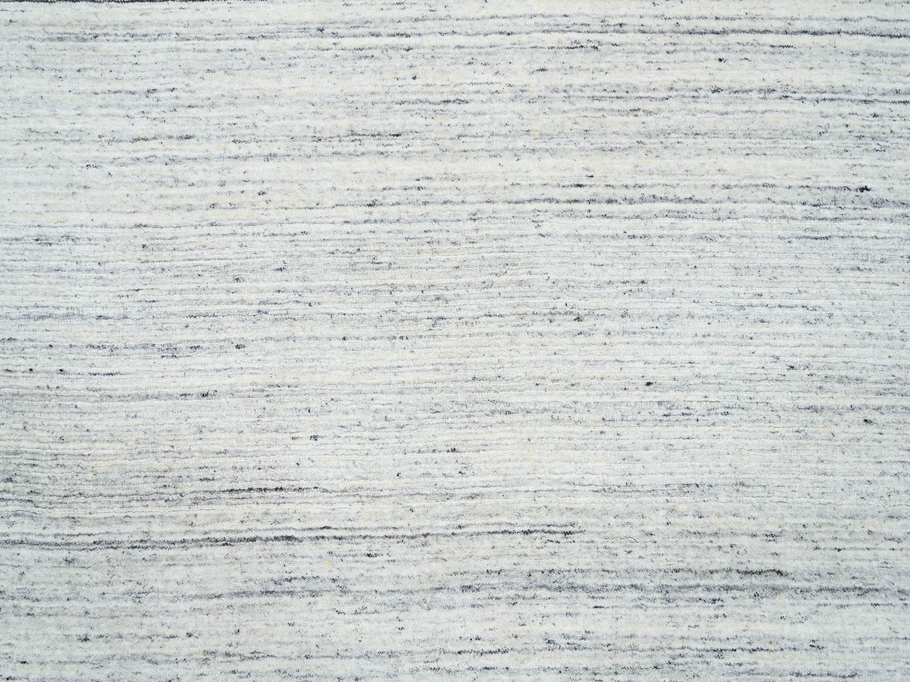 Modern / Contemporary hand-knotted wool rug in Ivory, 11'10" x 11'10" — SKU O064796 (view 8)