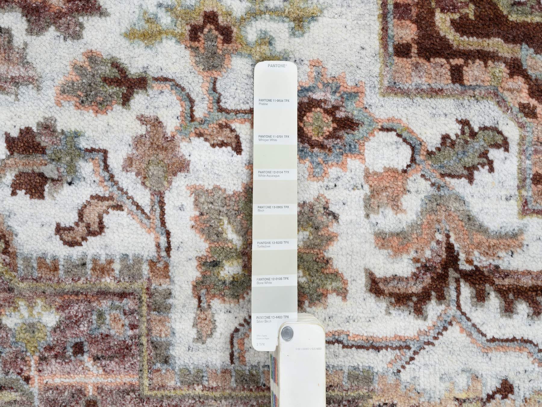 Heriz Tribal & Geometric hand-knotted wool rug in Red & Light Brown, 8' x 10' — SKU O064820 (view 7)