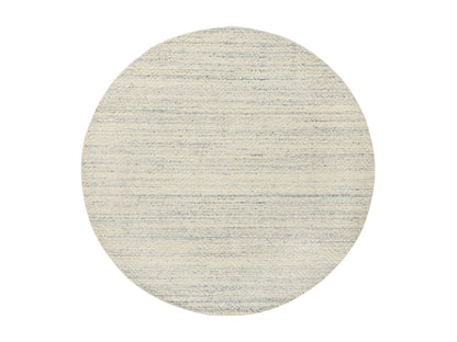 Beige 6'0" x 6'0" Modern and Contemporary Handloom Wool Rug - Sku: O064838