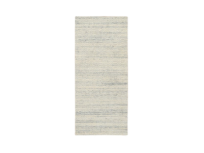 Beige 2'6" x 6'0" Modern and Contemporary Handloom Wool Rug - Sku: O064840