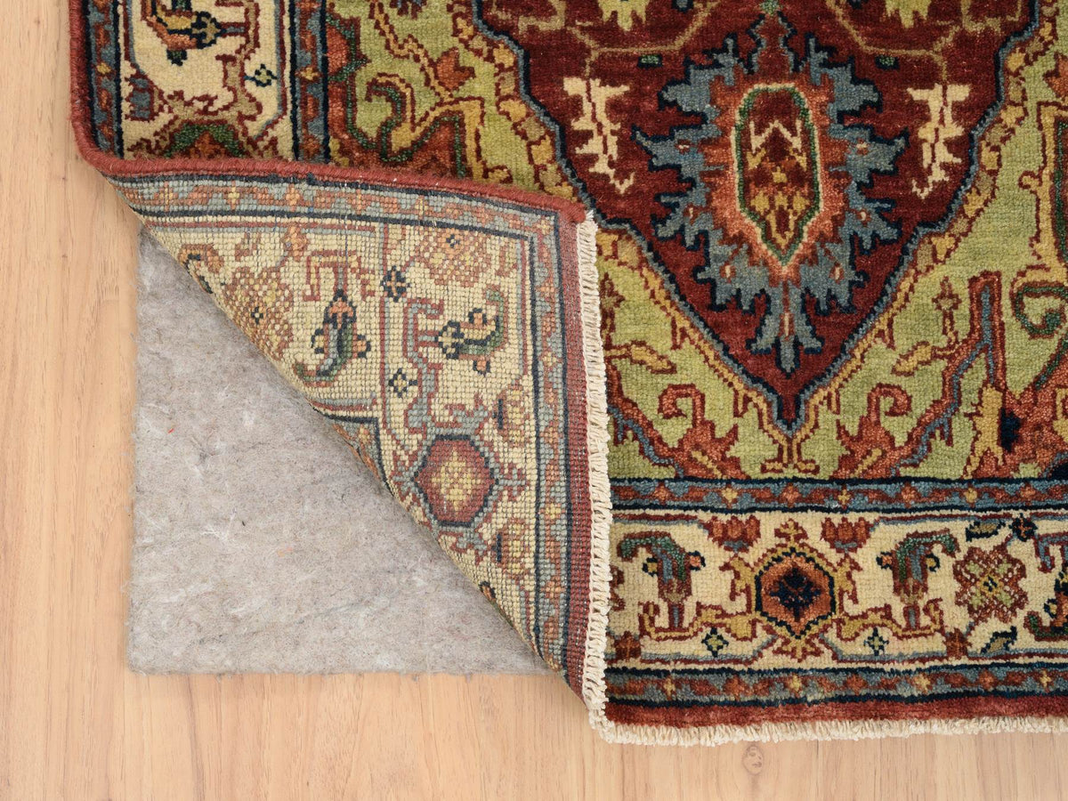 Heriz Heriz hand-knotted wool runner in Red & Cream, 2'5" x 20'1" — SKU O064960 (view 3)
