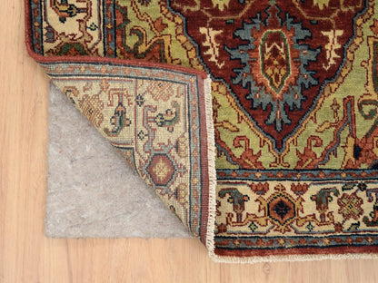 Heriz Heriz hand-knotted wool runner in Red & Cream, 2'5" x 20'1" — SKU O064960 (view 3)