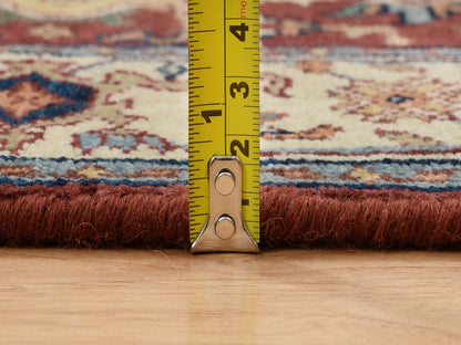 Heriz Heriz hand-knotted wool runner in Red & Cream, 2'7" x 16' — SKU O064966 (view 7)