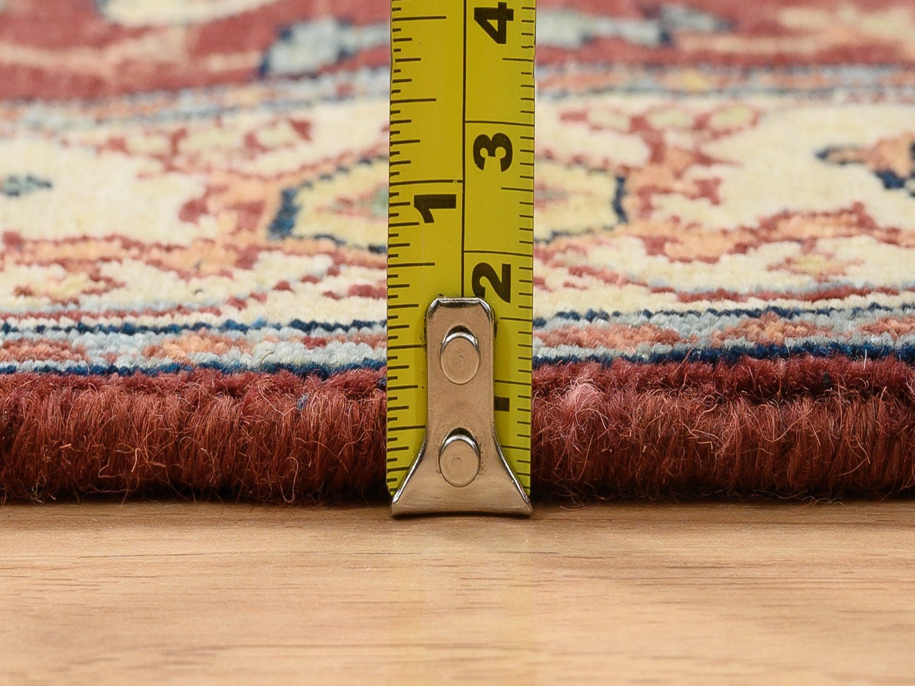 Heriz Heriz hand-knotted wool runner in Red & Cream, 2'6" x 18'2" — SKU O064970 (view 7)