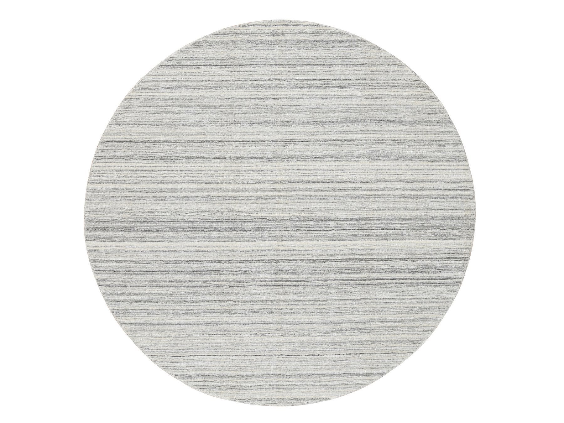 Modern / Contemporary hand-knotted wool rug in Gray, 5'10" x 5'10" — SKU O064984