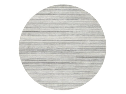 Modern / Contemporary hand-knotted wool rug in Gray, 5'10" x 5'10" — SKU O064984