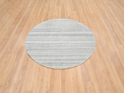 Modern / Contemporary hand-knotted wool rug in Gray, 6' x 6' — SKU O064985 (view 2)