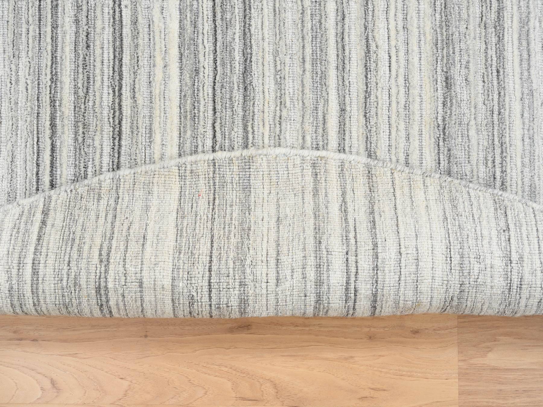 Modern / Contemporary hand-knotted wool rug in Gray, 6' x 6' — SKU O064985 (view 3)