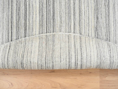 Modern / Contemporary hand-knotted wool rug in Gray, 6' x 6' — SKU O064985 (view 3)
