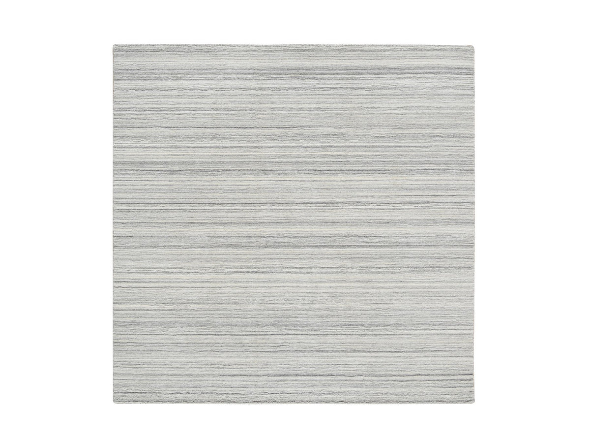 Modern / Contemporary hand-knotted wool rug in Gray, 6' x 6' — SKU O064986