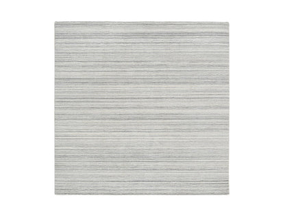 Modern / Contemporary hand-knotted wool rug in Gray, 6' x 6' — SKU O064986