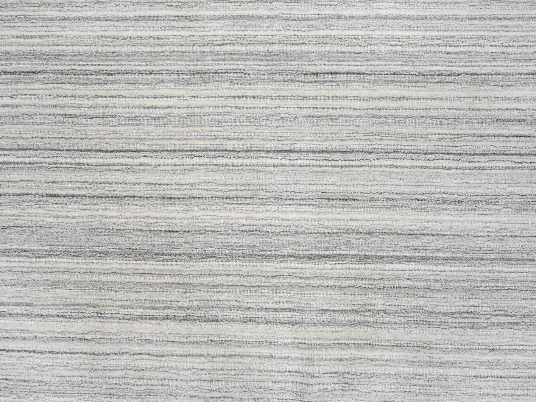 Modern / Contemporary hand-knotted wool rug in Gray, 6' x 6' — SKU O064986 (view 5)