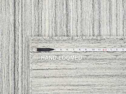 Modern / Contemporary hand-knotted wool rug in Gray, 6' x 6' — SKU O064986 (view 8)