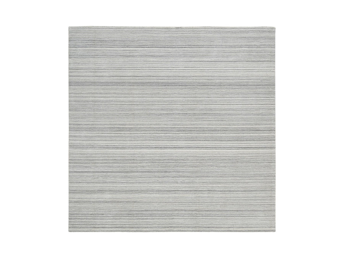Modern / Contemporary hand-knotted wool rug in Gray, 8' x 8'1" — SKU O064990