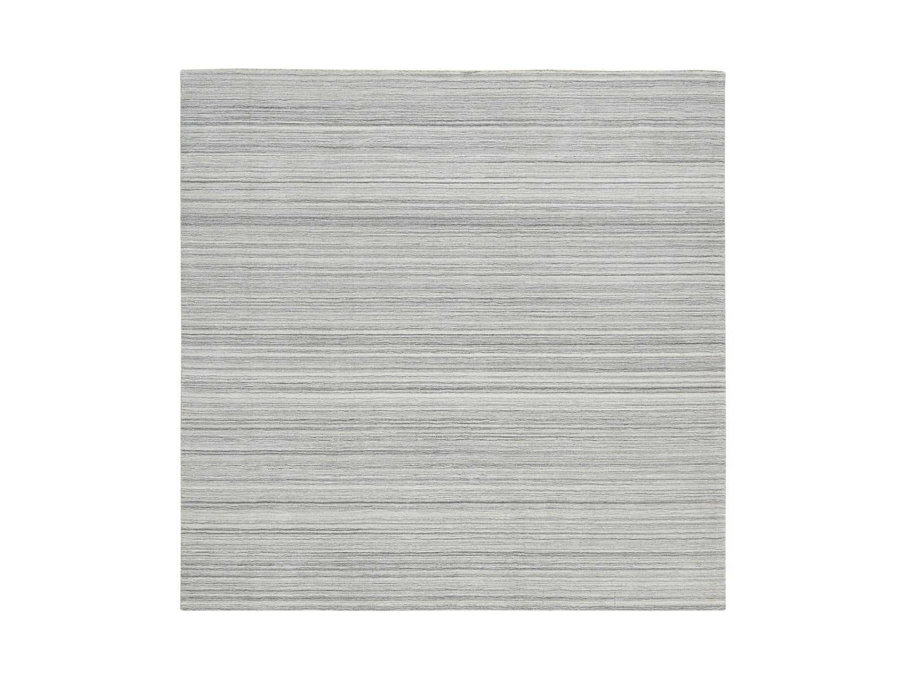 Modern / Contemporary hand-knotted wool rug in Gray, 8' x 8'1" — SKU O064990