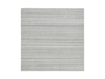 Modern / Contemporary hand-knotted wool rug in Gray, 8' x 8'1" — SKU O064990