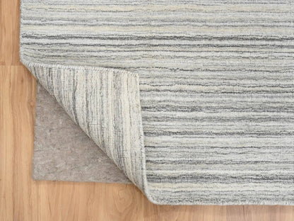 Modern / Contemporary hand-knotted wool rug in Gray, 8' x 8'1" — SKU O064990 (view 4)