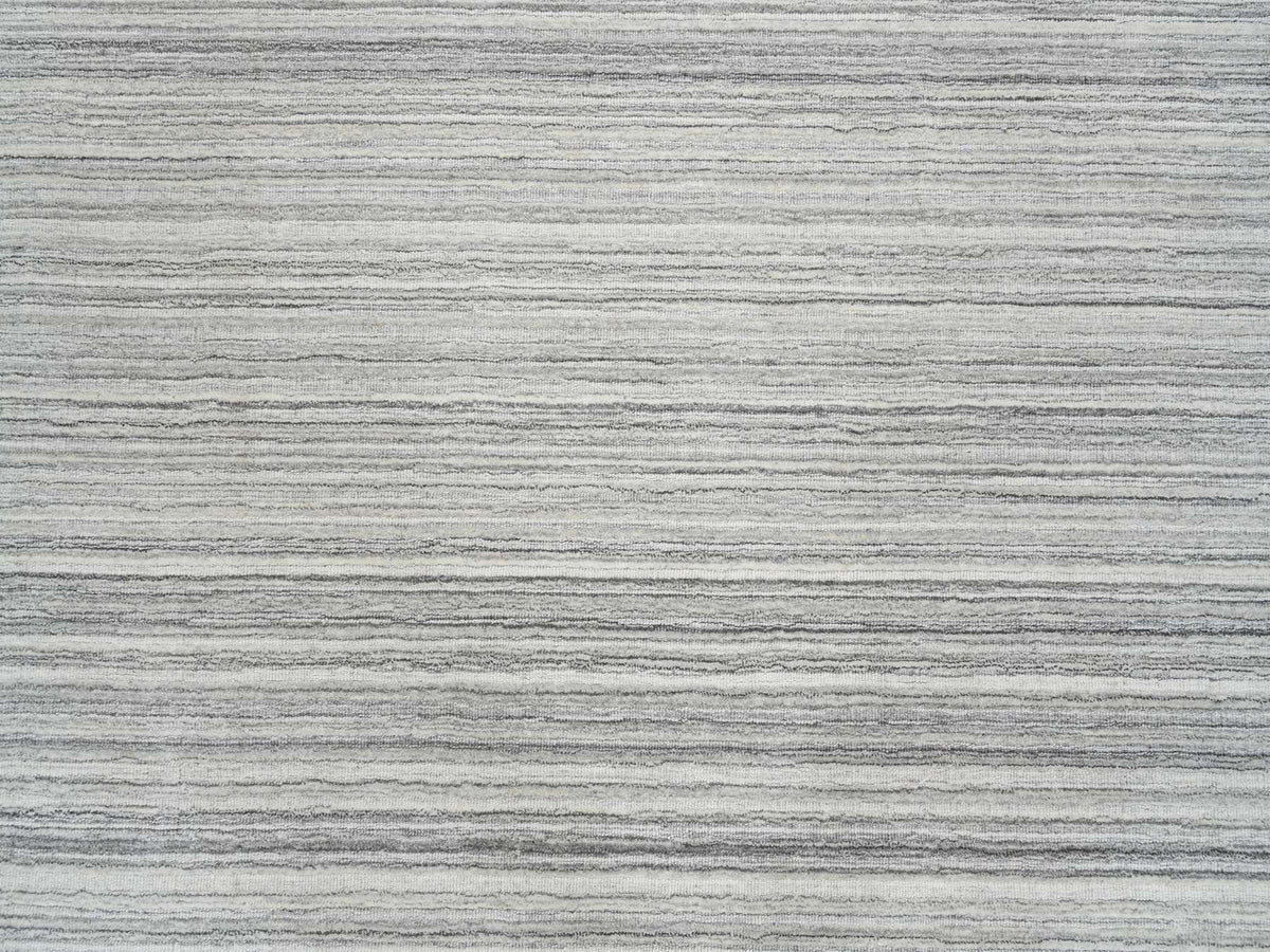 Modern / Contemporary hand-knotted wool rug in Gray, 8' x 8'1" — SKU O064990 (view 8)