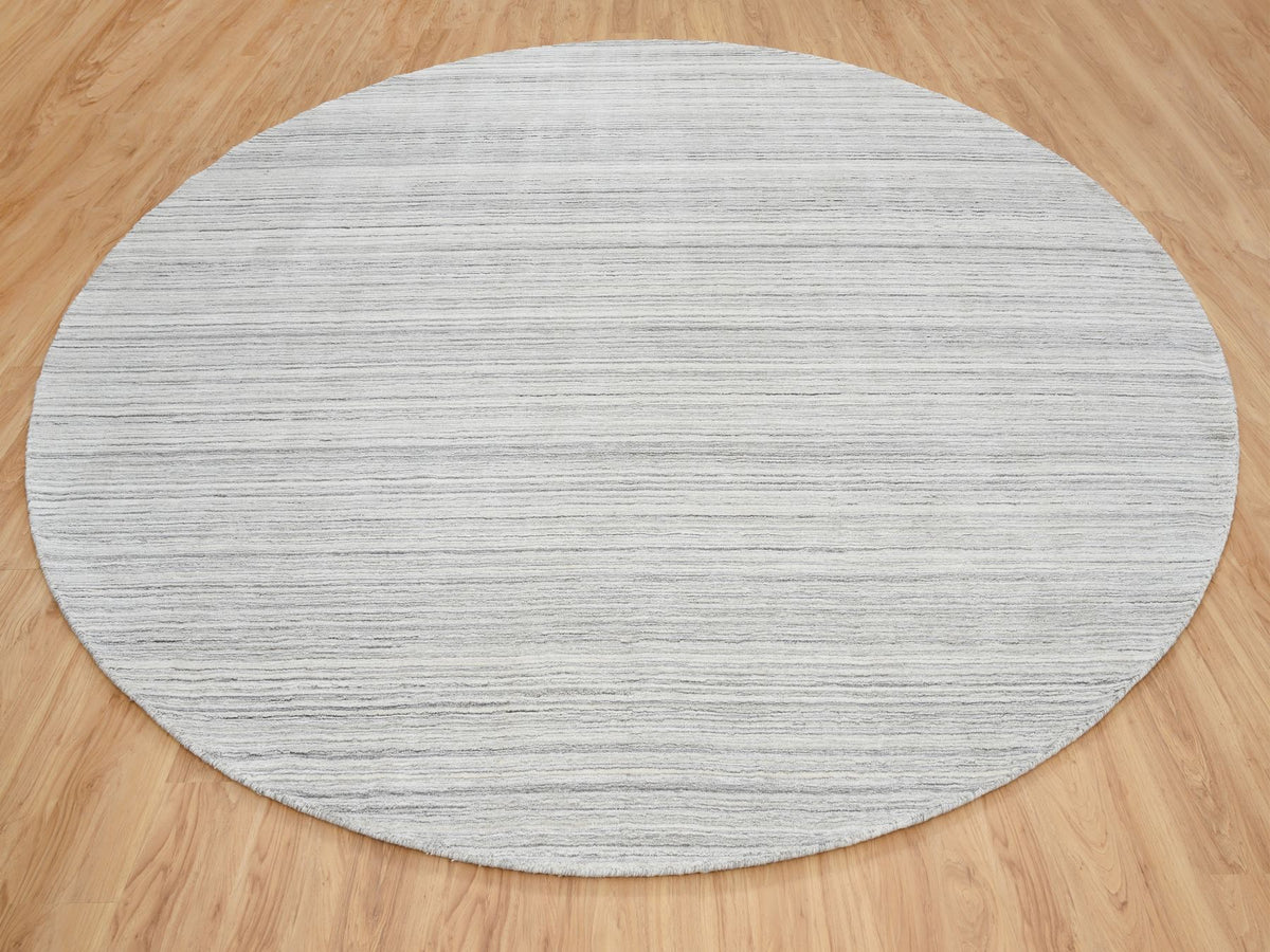 Modern / Contemporary hand-knotted wool rug in Gray, 12' x 12' — SKU O064995 (view 2)