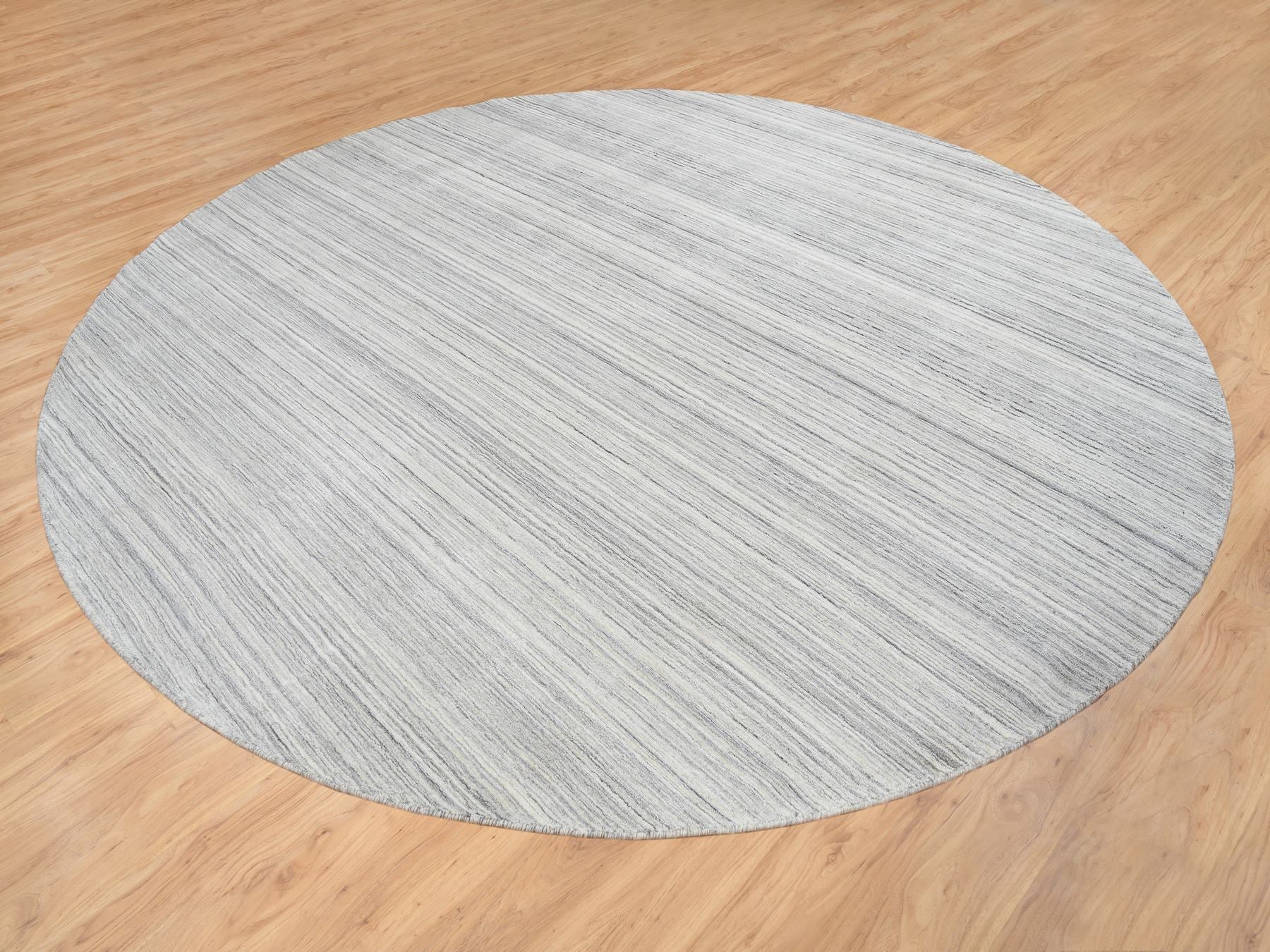 Modern / Contemporary hand-knotted wool rug in Gray, 12' x 12' — SKU O064995 (view 3)