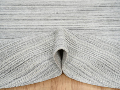 Modern / Contemporary hand-knotted wool rug in Gray, 12' x 12' — SKU O064995 (view 5)