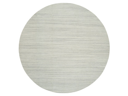 Modern / Contemporary hand-knotted wool rug in Ivory, 12'1" x 12'1" — SKU O065000